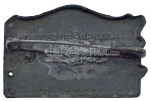 Osztrák-Magyar Monarchia 1916. "3. karácsony a harcmezőn" Zn sapkajelvény hátoldalon "...