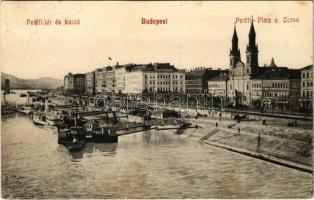 1912 Budapest V. Petőfi tér és korzó (fl)