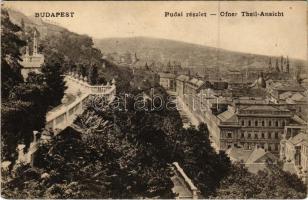 1910 Budapest I. Budai részlet. Schwarz J. kiadása (kis szakadás / small tear)