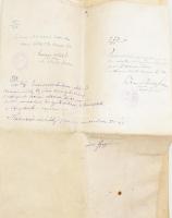 1908-1909 Ocsovszky Vilmos orvos doktori oklevele, Kolozsvár, Kolozsvári Ferenc József Tudományegyet...