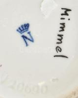 Sandizell porcelán hölgy legyezővel, kézzel festett, jelzett, apró kopásnyomokkal, restaurált. m: 15...