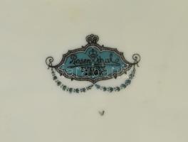 Rosenthal ivory, fácános porcelán tányér, kézzel festett, jelzett, apró kopásnyomokkal, d: 20 cm