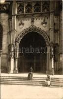 Kassa, Kosice; Szent Erzsébet dóm kapuja. Győri és Boros fényképészek / cathedral gate. photo