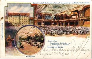 Wien, Vienna, Bécs; Wintergarten, Concert-Saal / concert hall, winter garden (EK)