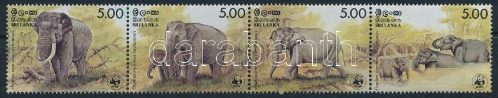 1986 WWF: Elefánt 4-es csík Mi 753-756