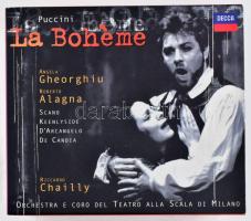 Puccini, Angela Gheorghiu, Roberto Alagna, Scano, Keenlyside, D'Arcangelo, De Candia, Riccardo Chailly, Orchestra E Coro Del Teatro Alla Scala Di Milano - La Boh?me. 2xCD, Decca - 466 070-2, Germany, 1999. Kis szövegkönyvvel a díszdobozban.