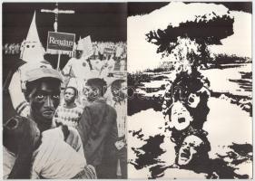 cca 1980 Sós László - Kemény Éva (So-Ky) grafikusok kiállítása, 17 db fekete-fehér reprodukciót tart...