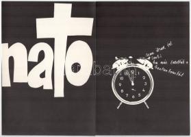 cca 1980 Sós László - Kemény Éva (So-Ky) grafikusok kiállítása, 17 db fekete-fehér reprodukciót tart...