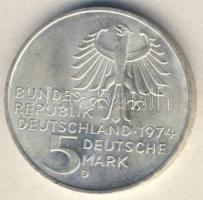 NSZK 1974. 5M Ag "Kant" T:1