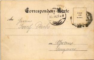 1899 (Vorläufer) Graz, Hauptplatz mit dem Rathhaus, Mausoleum, Hof im Landhaus / town hall, main squ...