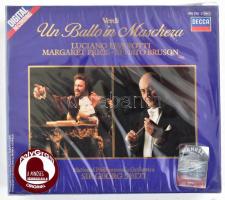Verdi - Un Ballo in Maschera. Luciano Pavarotti - Margaret Price - Renato Bruson. 2xCD, DECCA 410 210-2, Nyugat-Németország/West Germany, 1985. Kis szövegkönyvvel a díszdobozban.