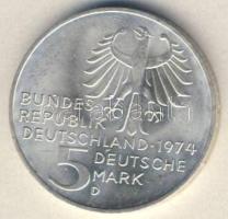 NSZK 1974. 5M Ag "Kant" T:1-