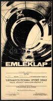 1977 Bp., Tudományos-Technikai Úttörő Szemle, Úttörő fizikusok vetélkedő emléklapja, 32x16,5 cm