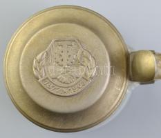 1788-1903 gépgyári ón fedeles sörös korsó .16 cm