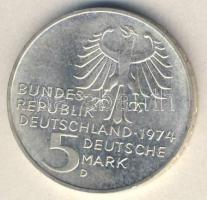 NSZK 1974. 5M Ag "Kant" T:1-