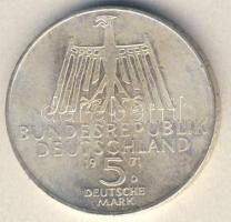 NSZK 1971. 5M Ag "Dürer" T:1