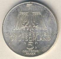 NSZK 1971. 5M Ag "Dürer" T:1-