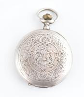 Braunswetter János Szeged ezüst (Ag) zsebóra, jelzett ezüst tokkal, hibátlan számlappal, nem működik...