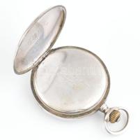 Braunswetter János Szeged ezüst (Ag) zsebóra, jelzett ezüst tokkal, hibátlan számlappal, nem működik...