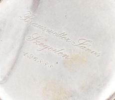 Braunswetter János Szeged ezüst (Ag) zsebóra, jelzett ezüst tokkal, hibátlan számlappal, nem működik...