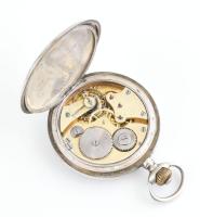 Braunswetter János Szeged ezüst (Ag) zsebóra, jelzett ezüst tokkal, hibátlan számlappal, nem működik...