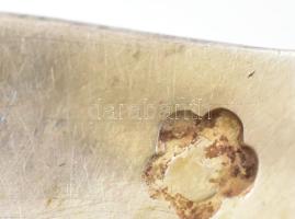 Ezüst (Ag) 6 db teás kanál készlet. Jelzett, dianás. XX. sz. eleje. 174 g