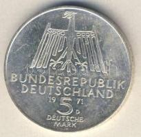 NSZK 1971. 5M Ag "Dürer" T:1-