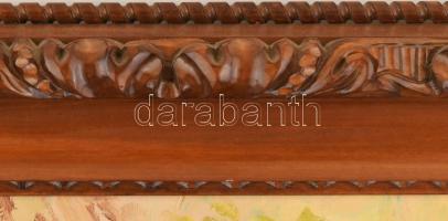 Walter Friedrich (1931-1996): Virágzás Gradinában, 1988. Olaj, vászon. Jelezve jobbra lent. 55x55 cm...