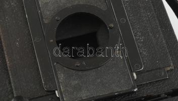 Régi C. P. Goerz fényképezőgép, hiányos (?), sérült