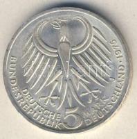 NSZK 1975. 5M Ag "Ebert" T:1
