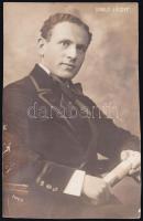 1916 Eperjes, Somló (Salamon) József (1891-1954) operaénekes tenor aláírása az őt ábrázoló fotólapon