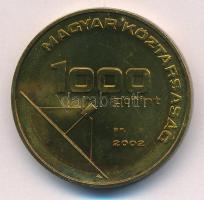 2002. 1000Ft Cu-Zn "Üzenet" szétcsavarható érme, kapszulában T:UNC patina Adamo EM182