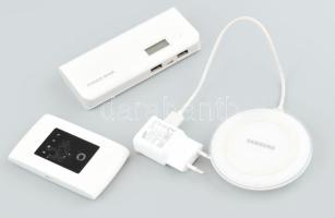Samsung vezeték nélküli töltő, + WIFI router + powerbank