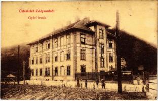 1909 Zólyom, Zvolen; Gyári iroda. W.L. (?) 978. / factory office (fl)