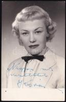 Kovács Erzsi (1928-2014) EMeRTon-díjas magyar énekesnő aláírása fotón