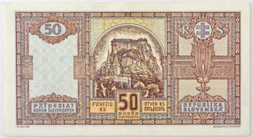 Szlovákia 1940. 50K "Ji 097307" T:AU / Slovakia 1940. 50 Korun "Ji 097307" C:AU
...