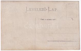 Zsombolya, Hatzfeld, Jimbolia; Fő utca. Szecessziós montázs, hölgy / main street. Art Nouveau montag...