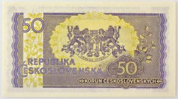 Csehszlovákia 1945. 50K három perforált lyuk, "MD 849531" T:AU / Czechoslovakia 1945. 50 K...