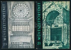 Művészettörténet sorozat 5 füzete (21-22-23-24) Bp., Gondolat - Képzőművészeti Alap. Kiadói papírköt...