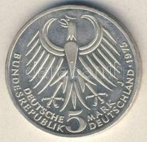 NSZK 1975. 5M Ag "Ebert" T:1