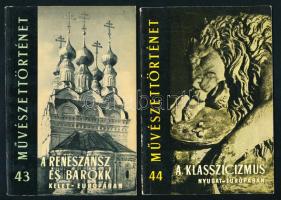 Művészettörténet sorozat 5 füzete (26, 43-44.) Bp., Gondolat - Képzőművészeti Alap. Kiadói papírkötés, kopott borítókkal.