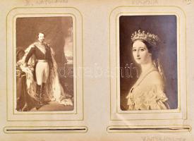 cca 1870-1910 Érdekes fotóalbum, sokféle témájú fotóval: Széll Farkas (1844-1909) magyar jogász; fén...