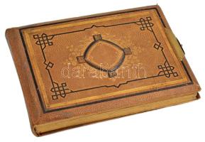 cca 1870-1910 Érdekes fotóalbum, sokféle témájú fotóval: Széll Farkas (1844-1909) magyar jogász; fén...