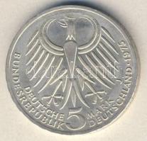 NSZK 1975. 5M Ag "Ebert" T:1