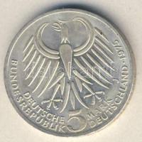 NSZK 1975. 5M Ag "Ebert" T:1