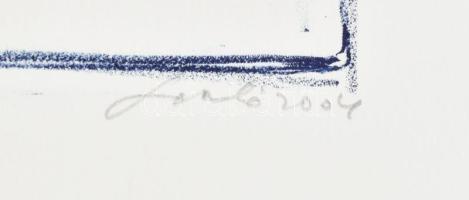 Sinkó István (1951-): Csatorna lejáró, 2004. Litográfia, papír, jelzett, számozott: 7/15. 36x50 cm