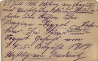 1916 Sesuri, Schessu, Irva-Jesului (Bukovina); tél / winter. photo (worn corners)