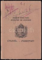 1934 Bp., a Magyar Királyság által kiállított fényképes útlevél vízumokkal / Hungarian passport