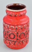 Német retró kerámia váza, jelzett, hibátlan, m: 14 cm