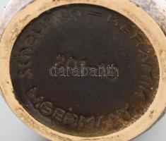 Német retró kerámia váza, jelzett, hibátlan, m: 18 cm